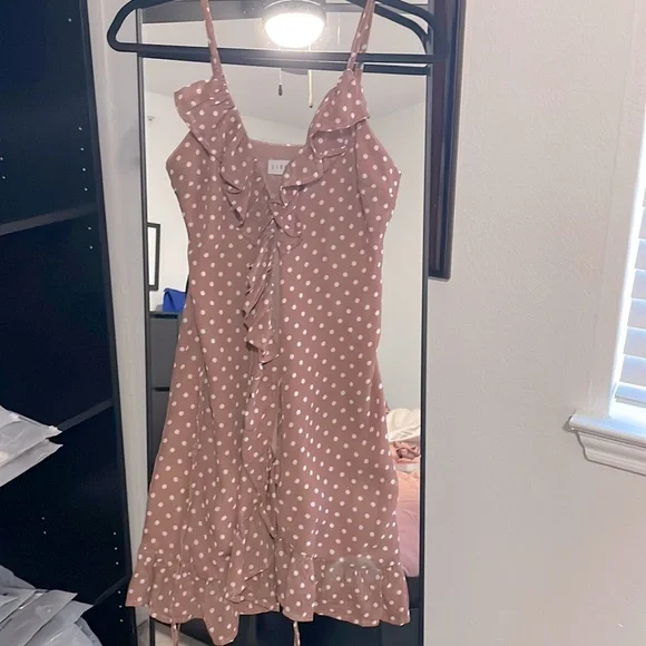 Lioness Caliente Ruffle Dress In Polka Dot - Picture 2 of 6